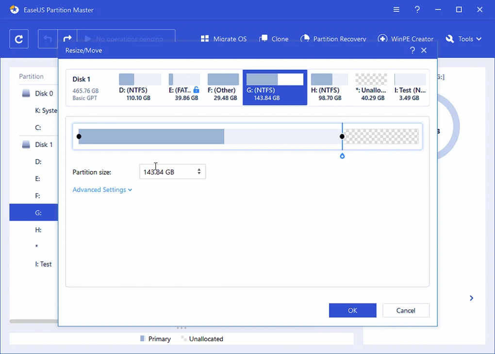 Easeus partition master free fix sectors