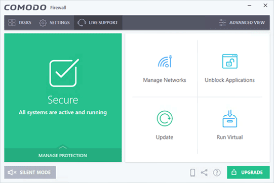 Comodo firewall setup